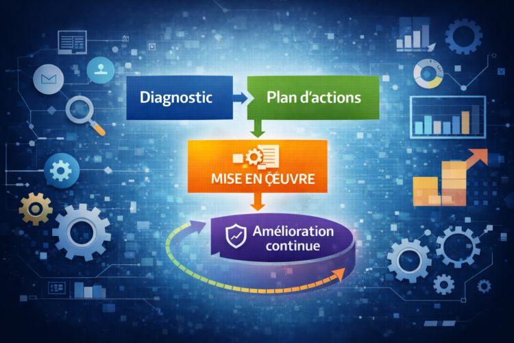 Méthode IT-mind : diagnostic, plan d’actions, mise en œuvre, amélioration continue