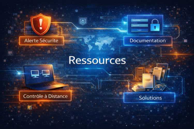 Ressources IT : alerte sécurité, documentation, accès à distance et solutions